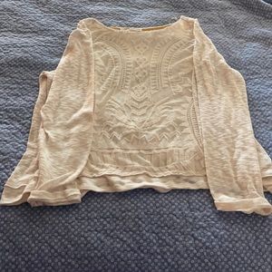 Beautiful lace cream colored sweater